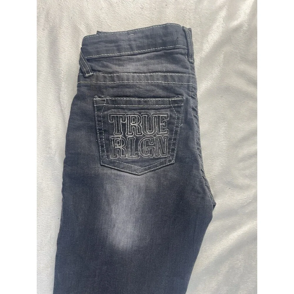 True Religion Geno Relaxed Slim Black Fade/Dark Gray Jeans